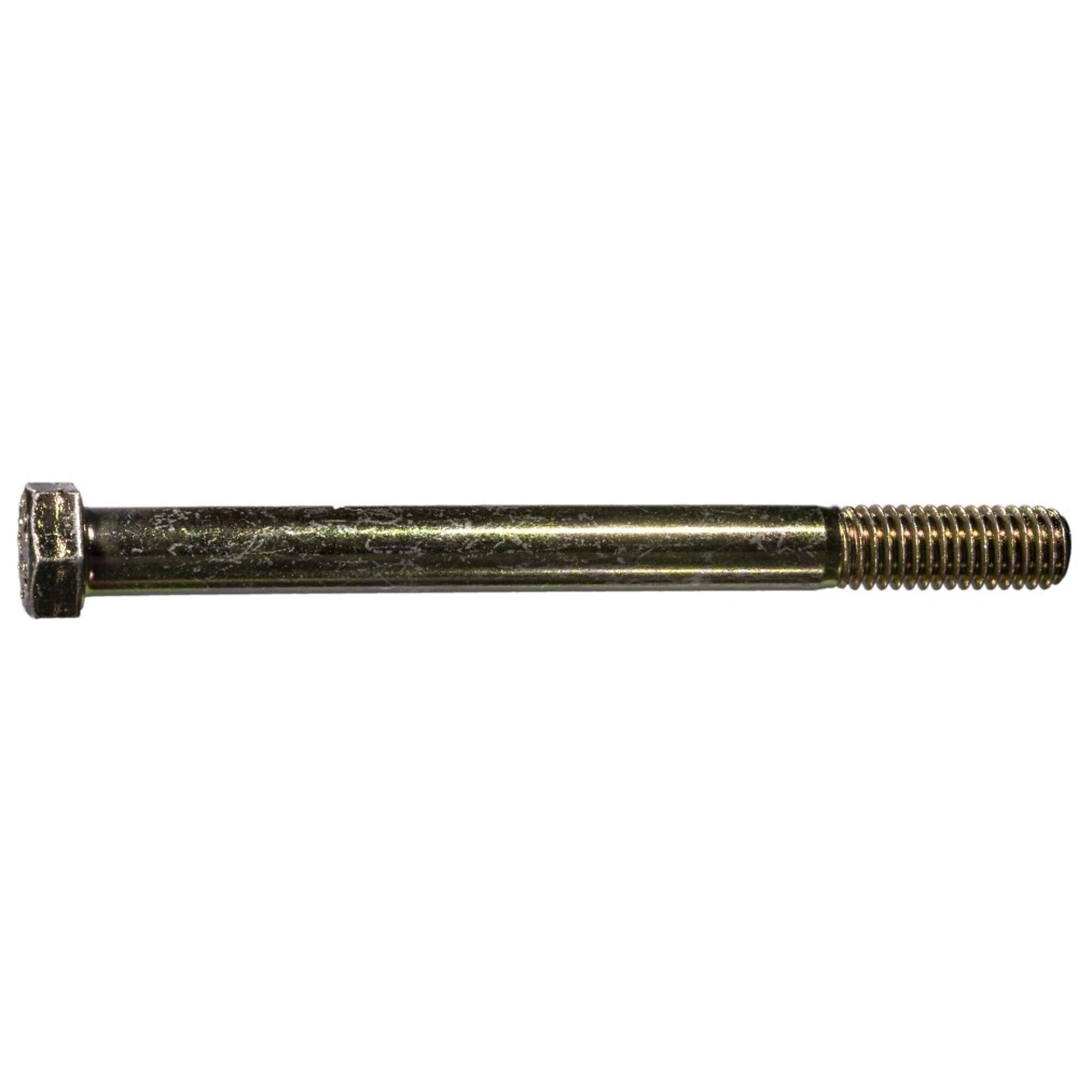 Midwest Fastener Hex Cap Screws - 7/16in.-14 x 5in., Zinc Plated, Grade 8 Steel, Coarse Thread, 10 Pcs, Model# 00718